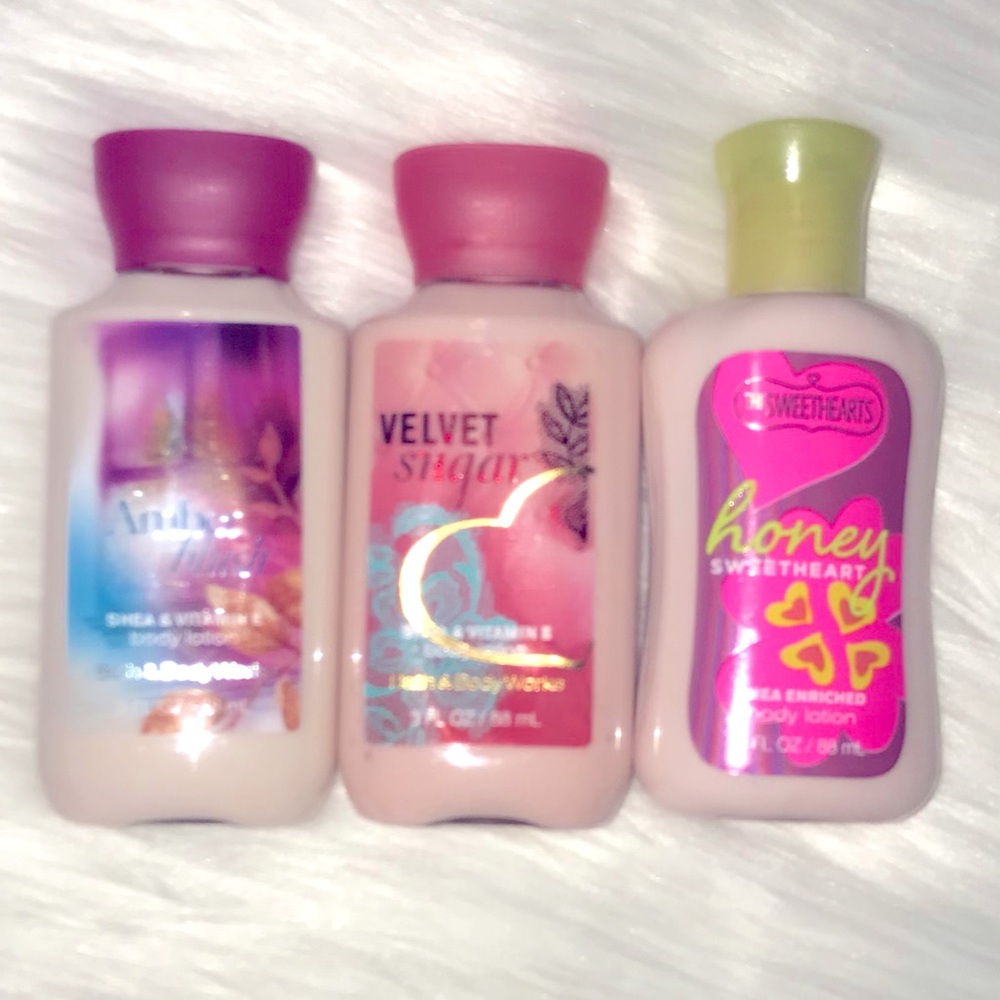 Bath & Body Works Travel Size Body Lotion Bundle Of 3